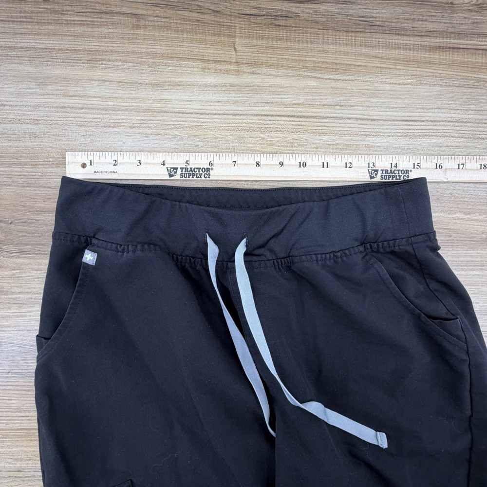 FIGS Women Zamora Jogger Size Large Scrub Pants Black Medical Service Nurse - Picture 6 of 7